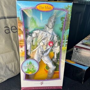 Barbie Wizard of Oz Tin Man Doll - Silver